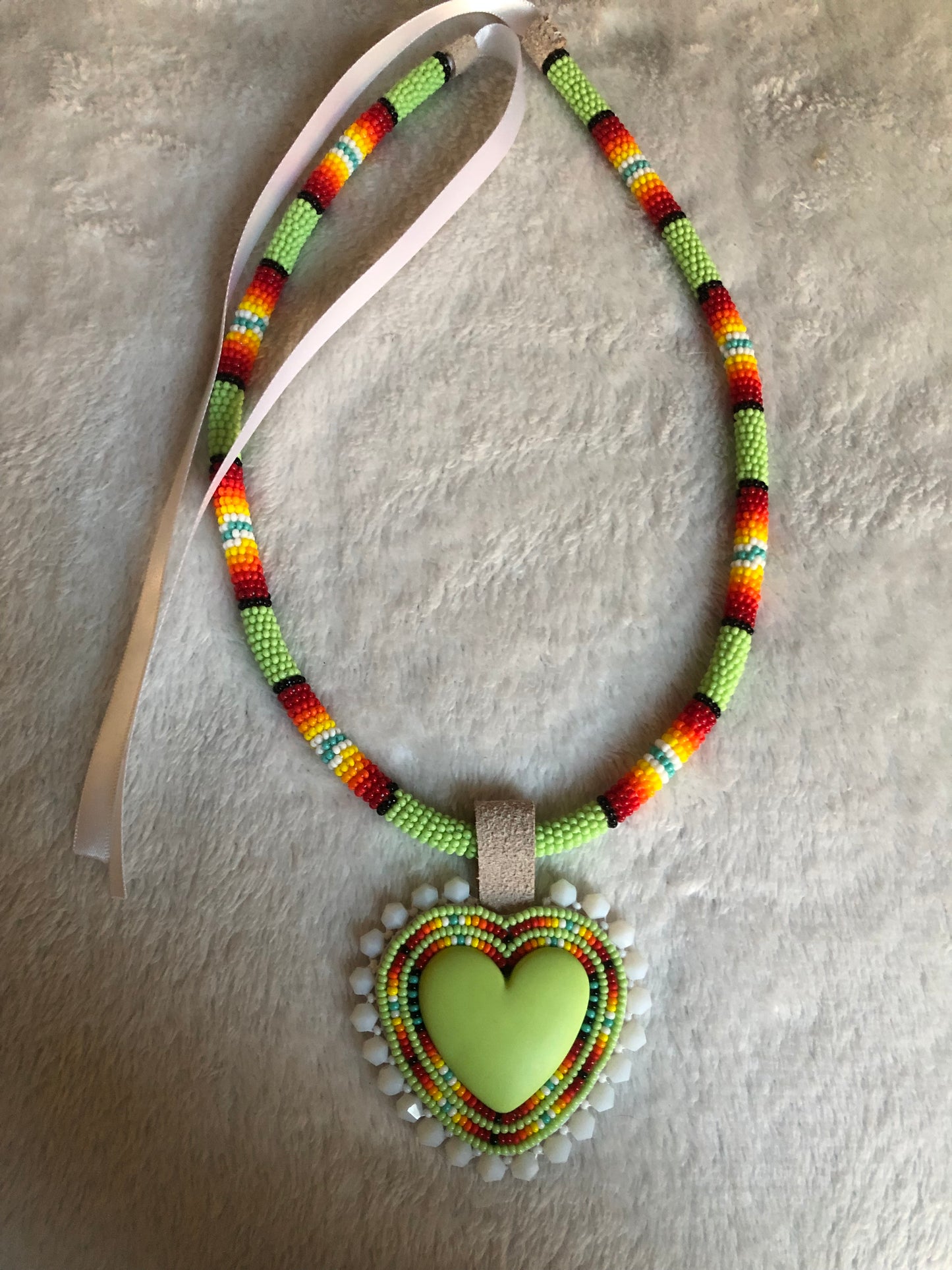 Green Heart Necklace