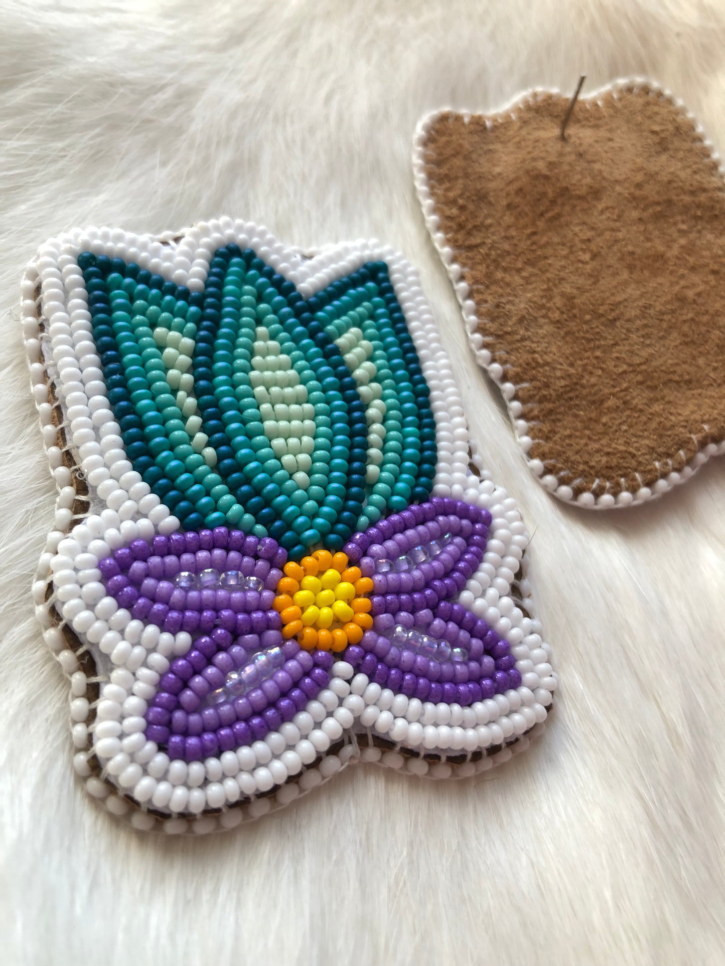 Turquoise and Purple Flowers