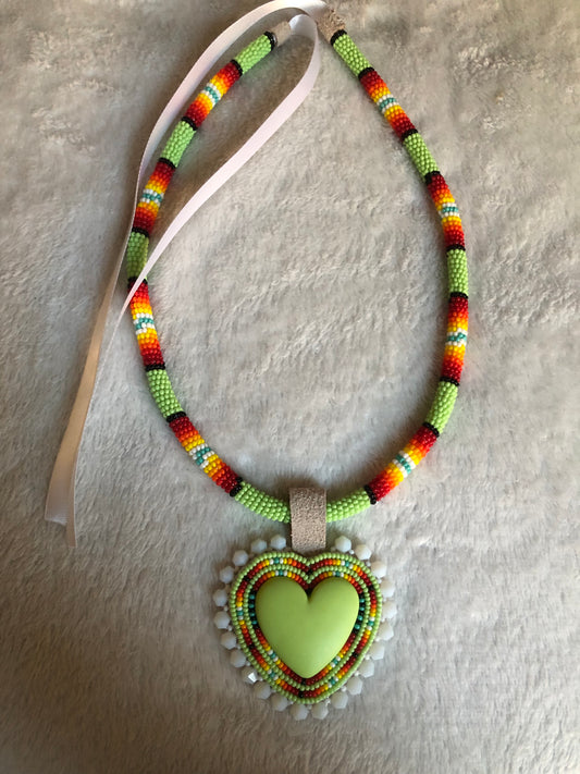 Green Heart Necklace