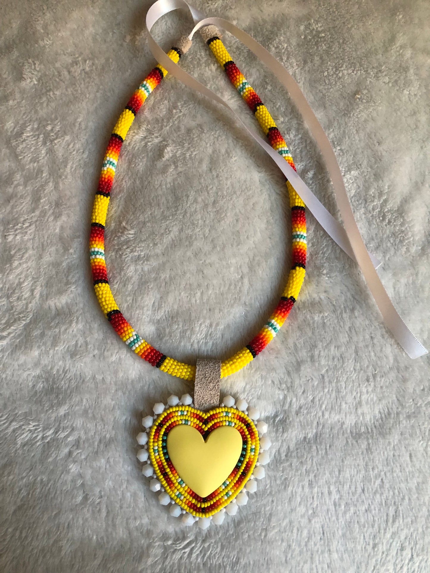 Yellow Heart Necklace