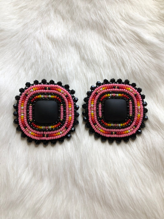 Pink Fire Earrings