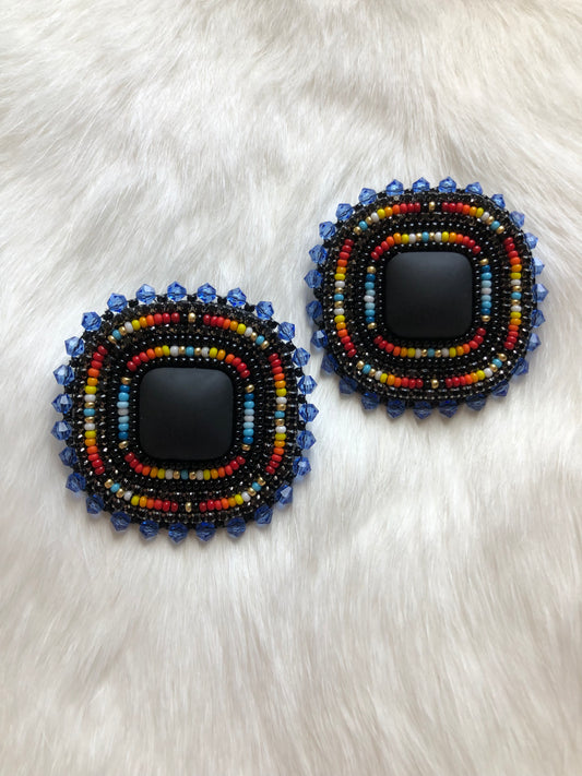Blue Fire Earrings