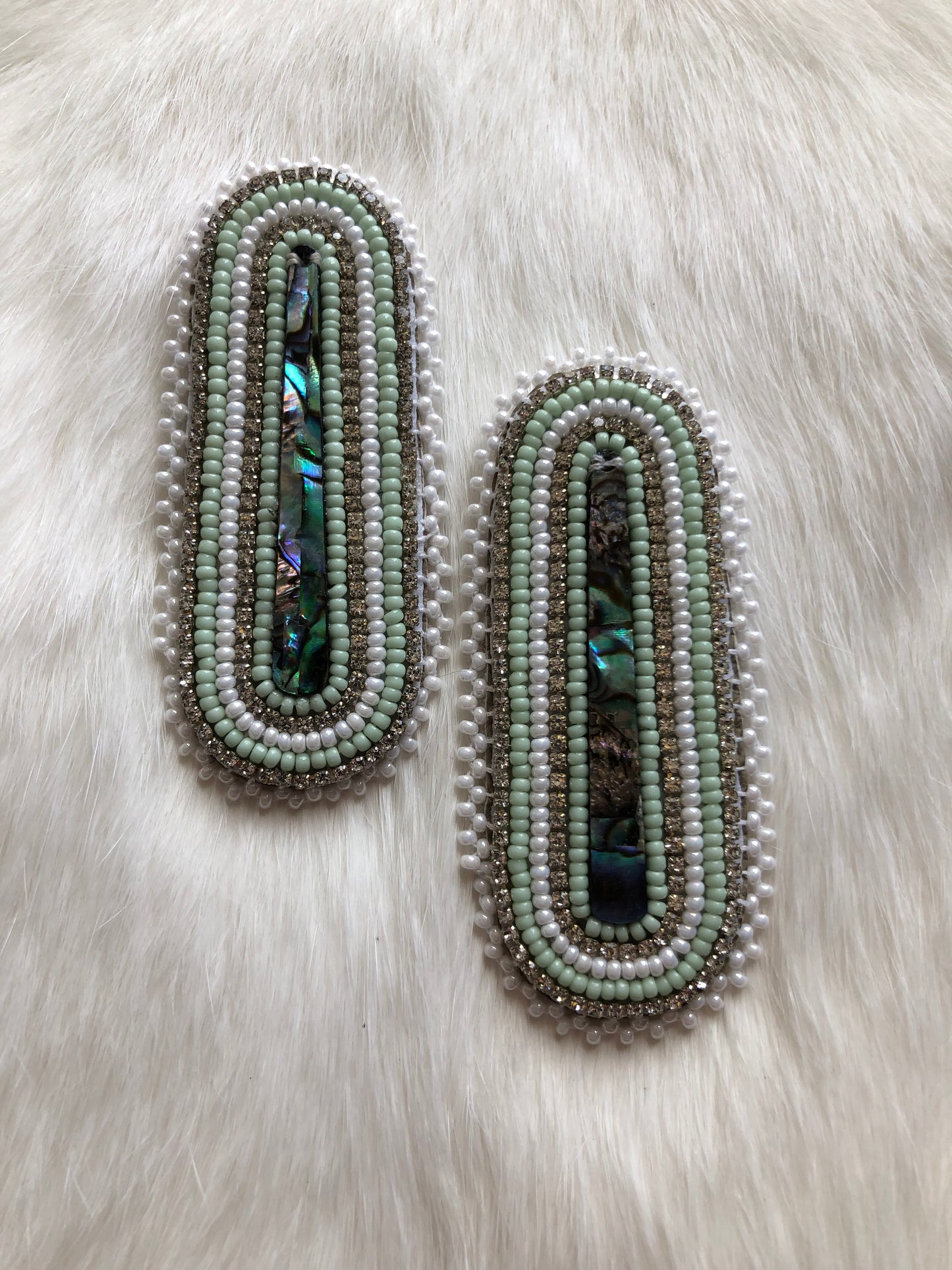 Mint Abalone Earrings