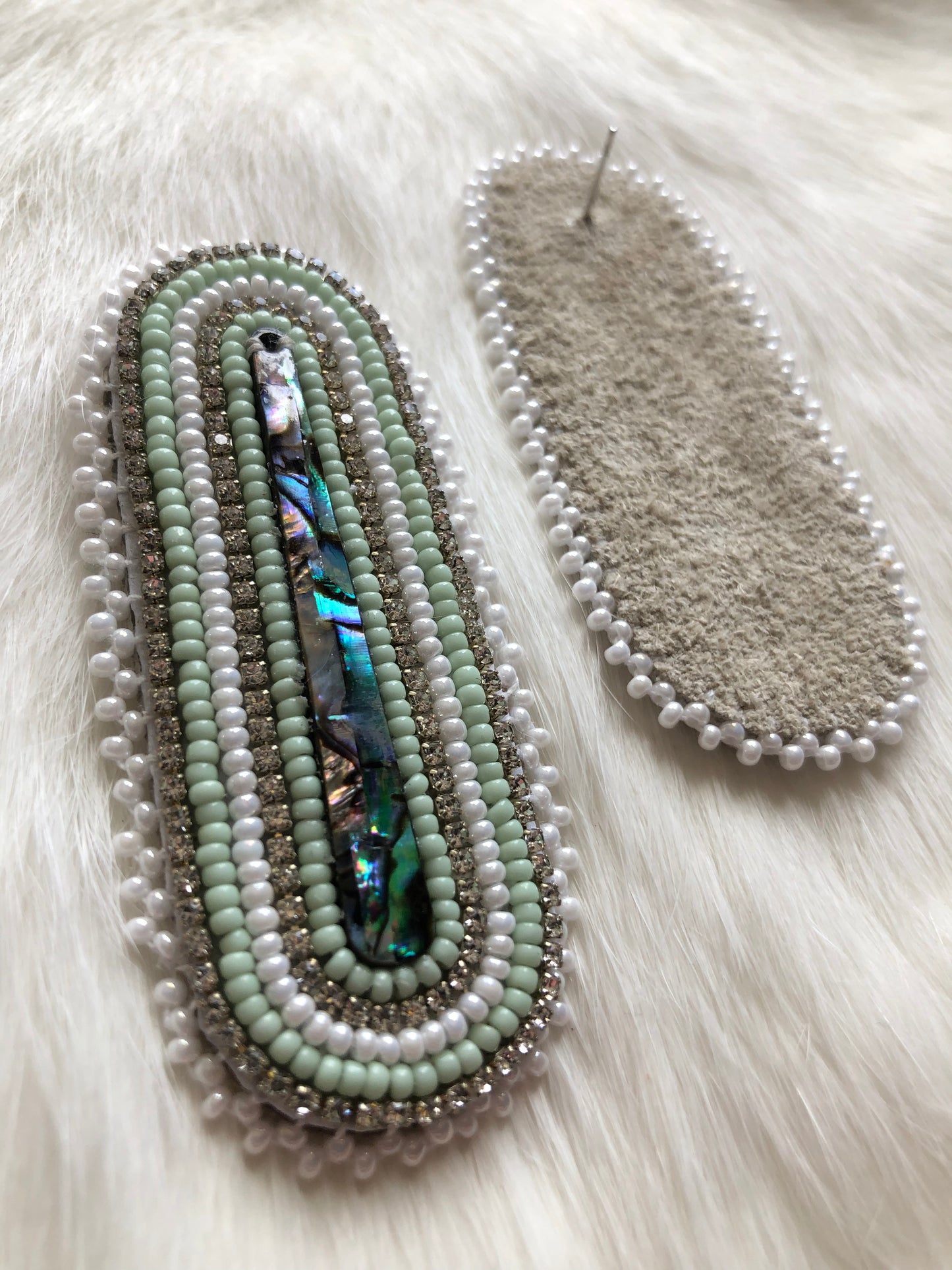 Mint Abalone Earrings