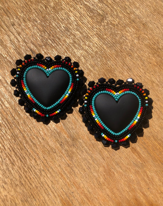 Black Turq Hearts